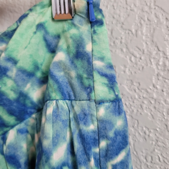 Jones New York Blue and Green A-Line Skirt - Picture 3 of 5